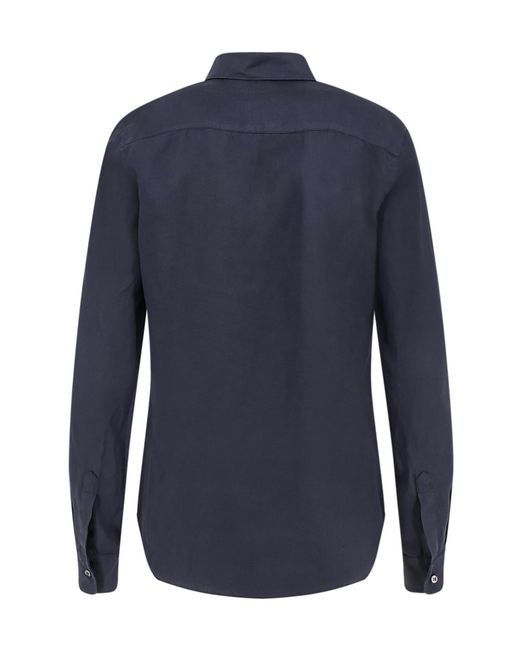 Aspesi Blue Button-Up Shirt