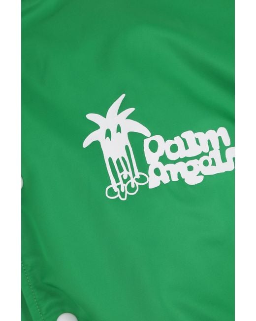 Palm Angels Green Coats for men