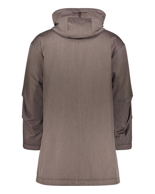 Herno Brown Hooded Padded Coat for men