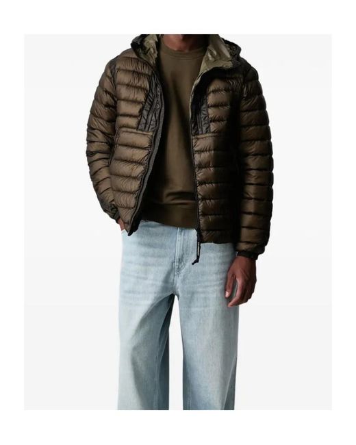 C P Company Green Goggle Quilted Jacket for men