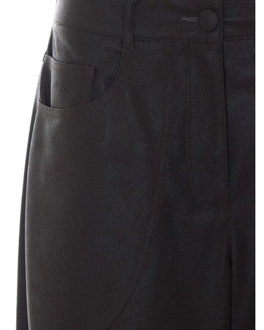 Liu Jo Black Wide-Leg Five-Pocket Pants