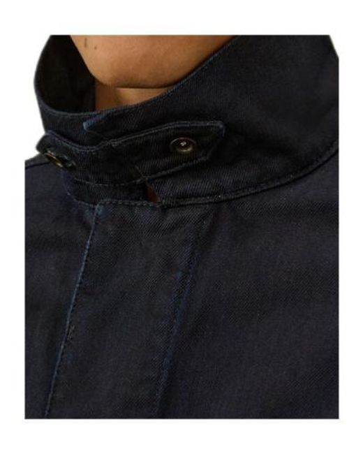C P Company Black Coated Denim Jacket for men