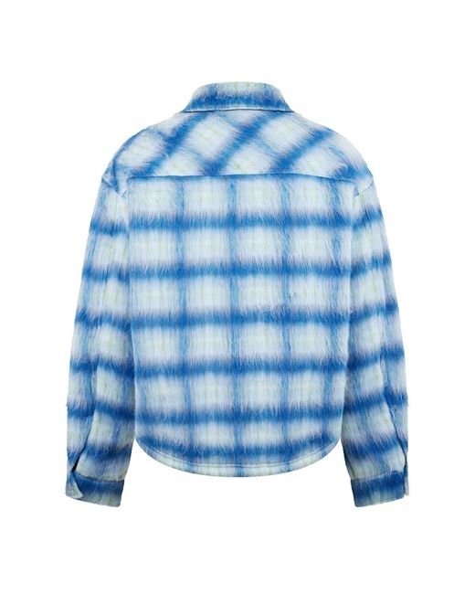 Represent Blue Shirt Jacket for men