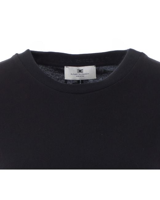 Elisabetta Franchi Blue Short-Sleeved T-Shirt