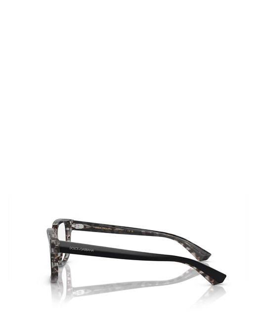 Dolce & Gabbana White Eyewear Square Frame Glasses