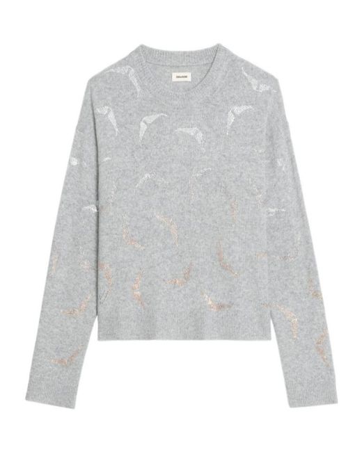 Zadig & Voltaire Gray Markuz Jumper