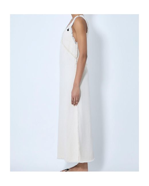 Totême White Guipure-Lace Cut-Out Dress