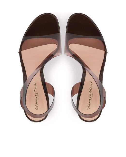 Gianvito Rossi Brown Metropolis High-Heeled Sandals
