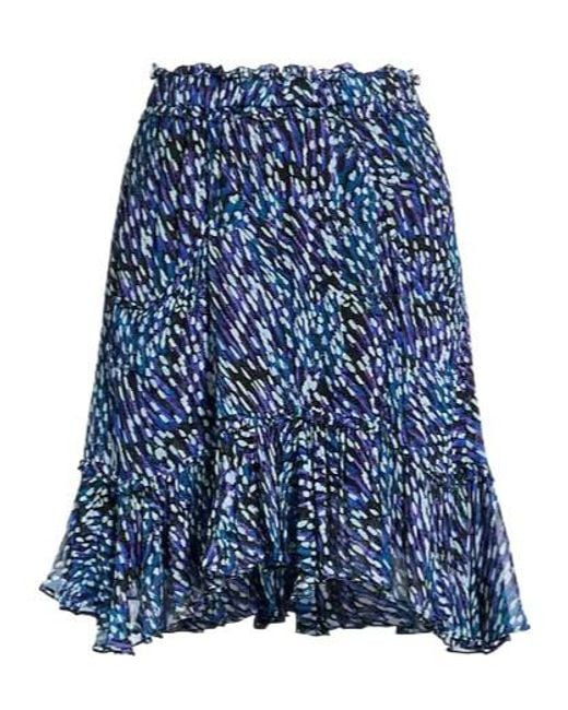 Isabel Marant Blue Printed Skirt
