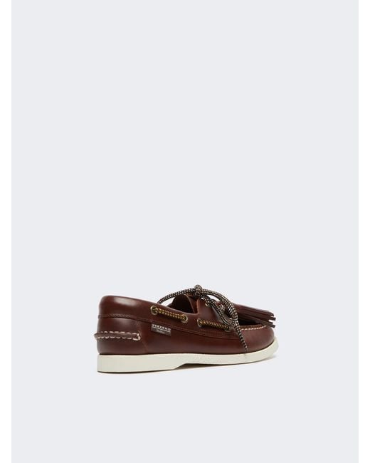Weekend by Maxmara Brown X Sebago Slip-On Loafers