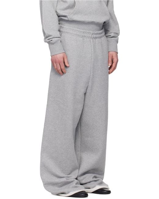 Entire studios Gray Full Wide-Leg Joggers for men