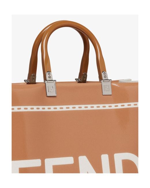 Fendi Brown Sunshine Medium Tote Bag
