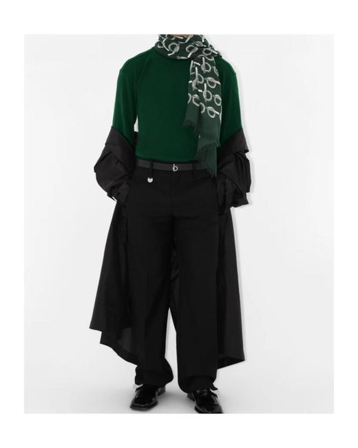 Burberry Green B Print Frayed Edge Scarf for men