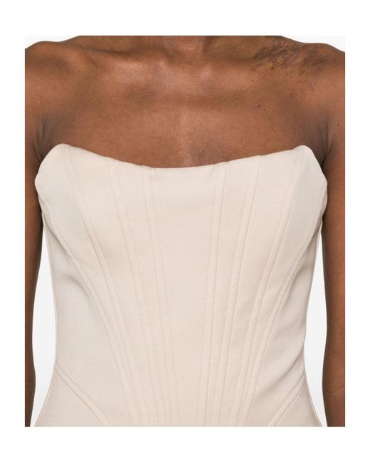 GIUSEPPE DI MORABITO White Corset Top