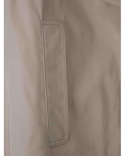 Herno Gray Cotton Coat
