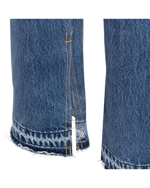 Re/done Blue High-Rise Skinny Jeans