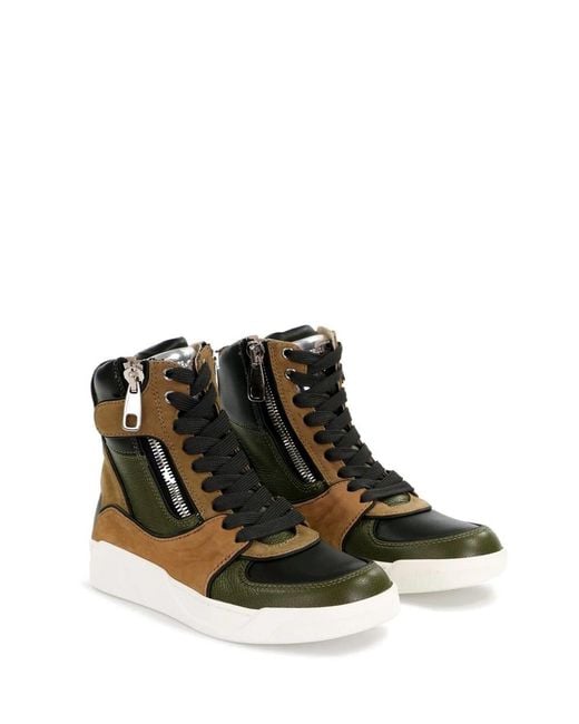 Dolce & Gabbana Brown High-Top Leisure Sneakers for men
