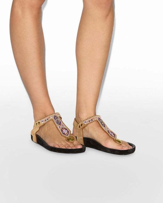 Isabel Marant Brown Enore Sandals