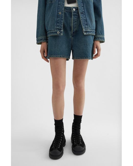 Jil Sander Blue Denim Shorts