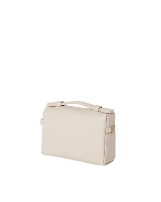 Loro Piana White Logo Zipper Key Bag