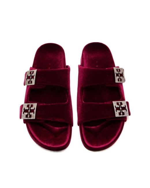 Tory Burch Red Mellow Pavé Sandals