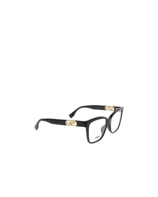 Fendi White Eyewear Square Frame Glasses