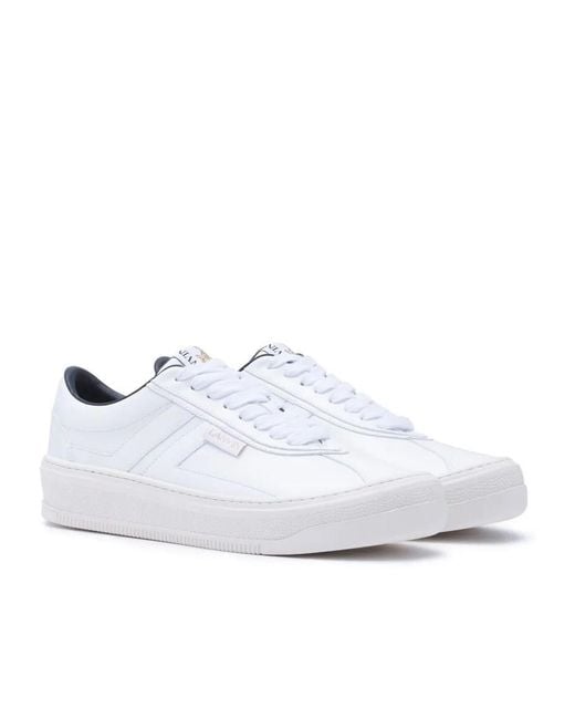 Lanvin White Leather Sneakers for men
