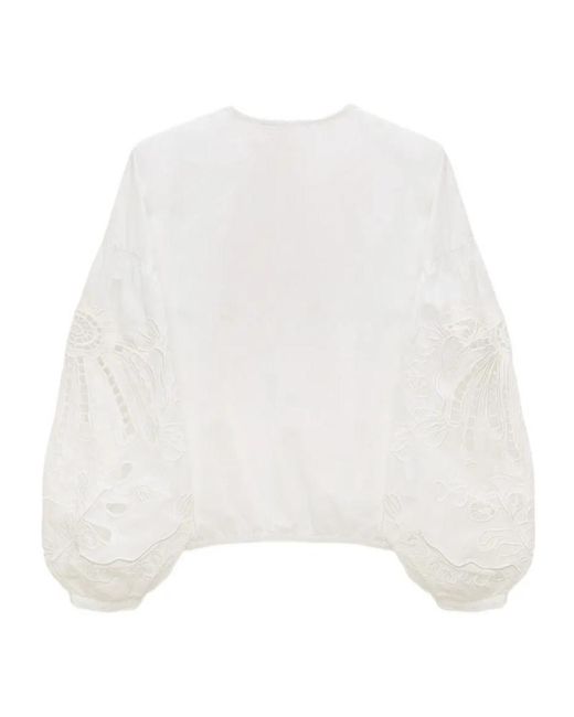 Dorothee Schumacher White Long-Sleeved Cover-Up