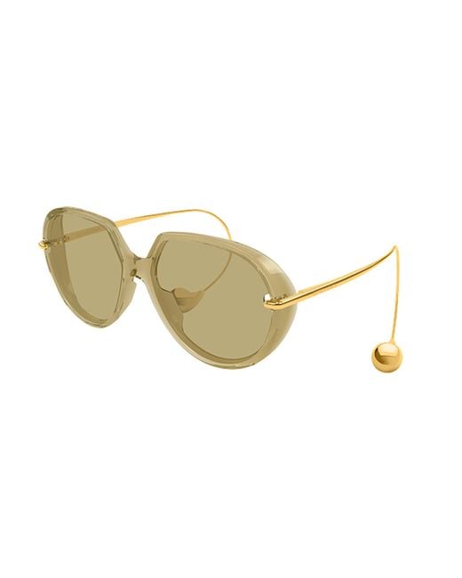 Bottega Veneta Metallic Eyewear Drop Squared Sunglasses for men