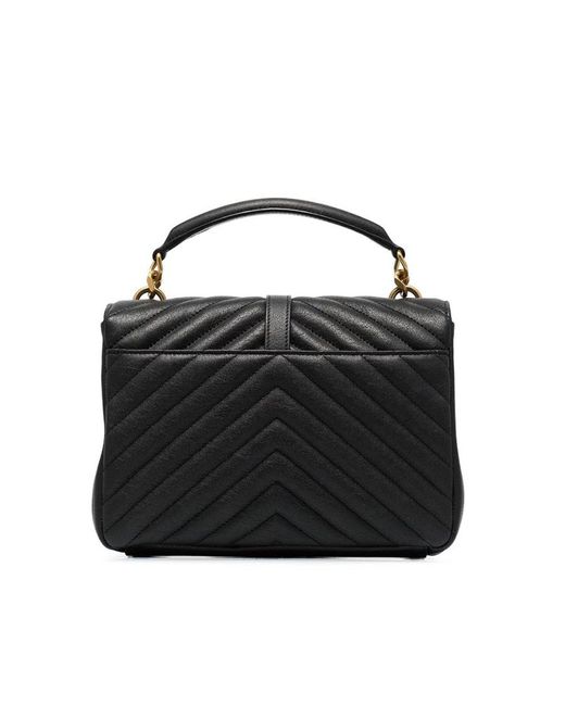 Saint Laurent Black College Medium Shoulder Bag