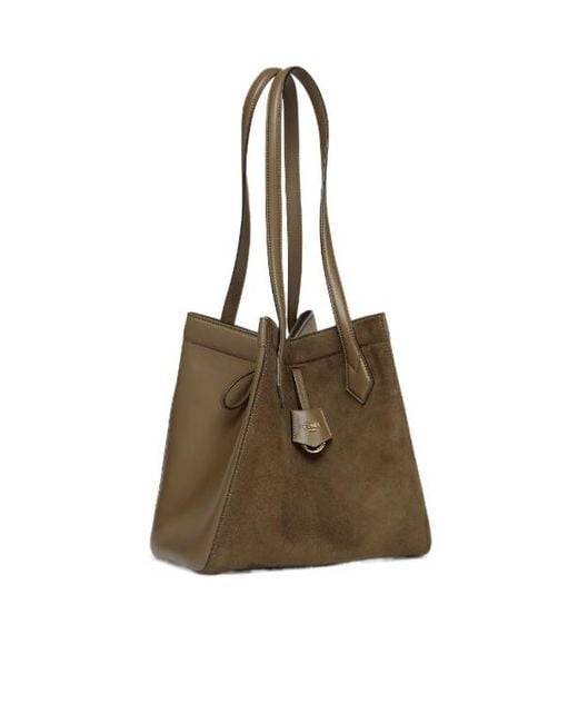 Fendi Brown Origami Medium Tote Bag