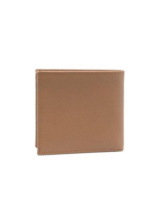 Prada Natural Saffiano Leather Wallet for men