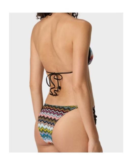 Missoni White Zigzag Pattern Bikini