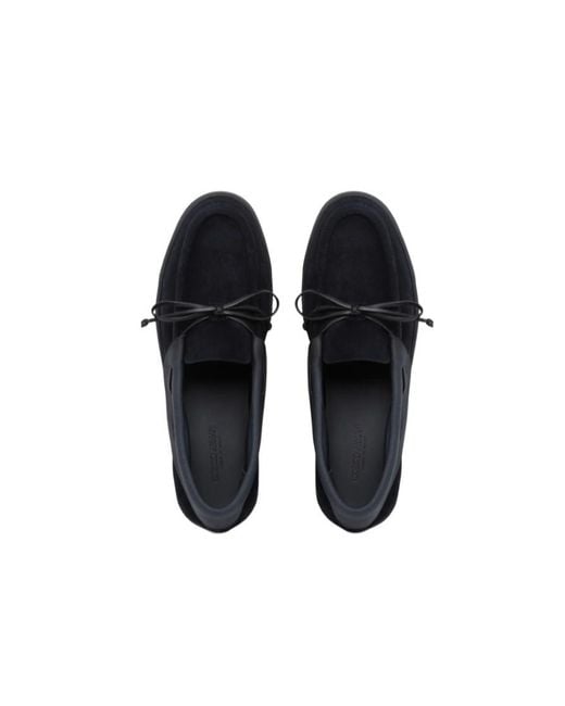 Giorgio Armani Black Bow Detailed Slip-On Loafers for men