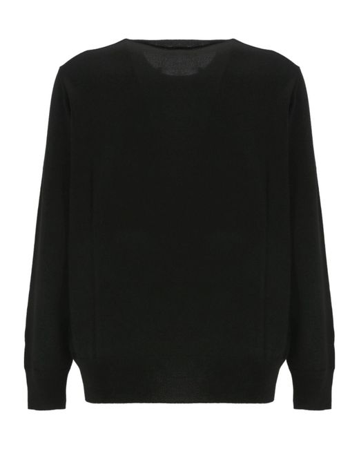 Etro Black Pegaso Embroidered Crewneck Jumper for men
