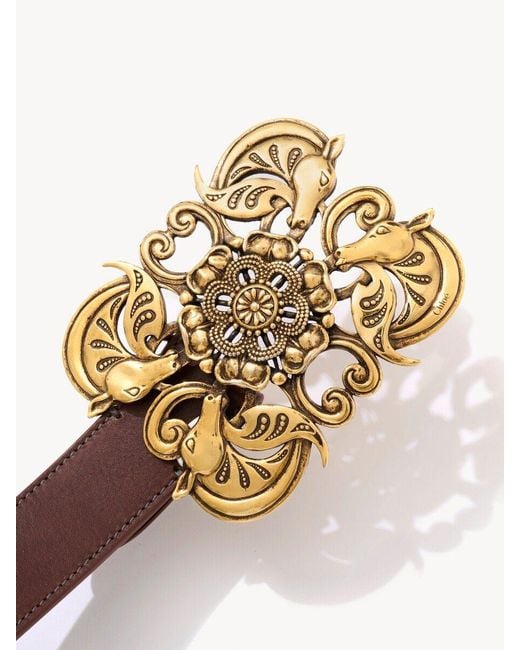 Chloé White The Chloé Wild Medallion Belt