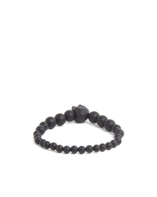 McQueen White Skull Ball Bracelet for men