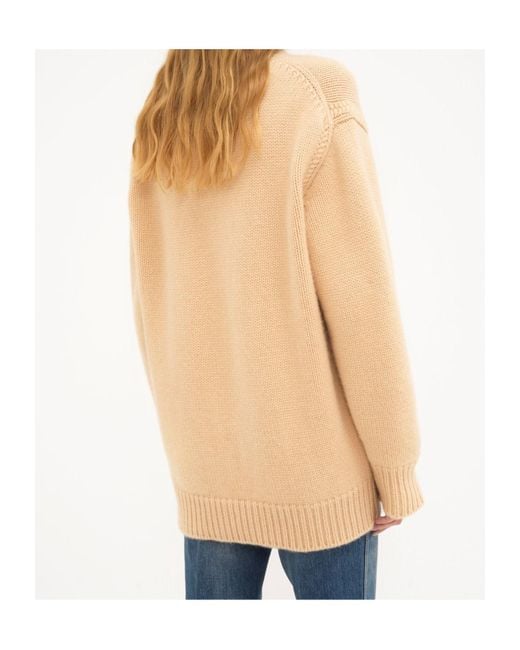 Chloé Natural Chloé Oversized Knitted Jumper