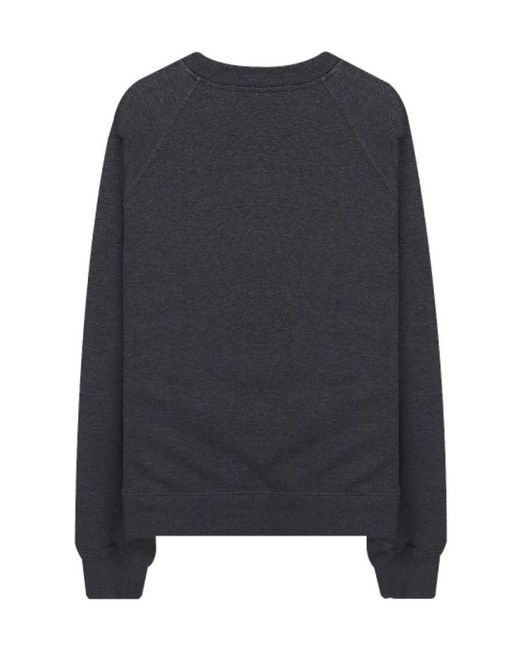 MSGM Black Cotton Embroidered-Logo Sweatshirt