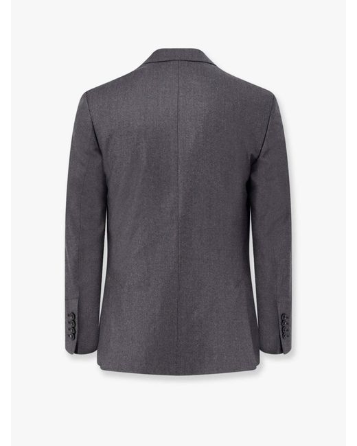 AMI Black Double Breasted Tailored Blazer for men