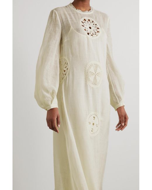 Gabriela Hearst White Long Sleeve Dress