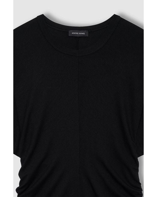 Anine Bing Black Zadig Crewneck T-Shirt