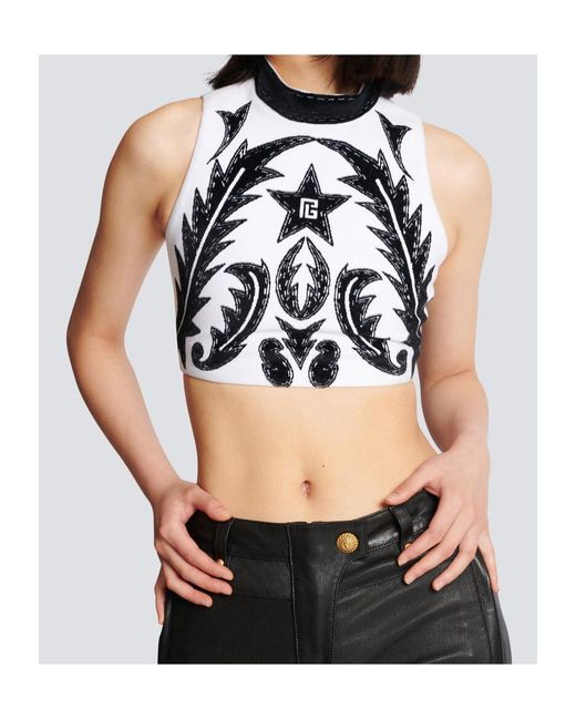 Balmain Multicolor Pb Baroque Tank Top