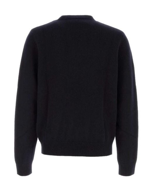 A.P.C. Blue Edmond Crewneck Knitted Jumper for men