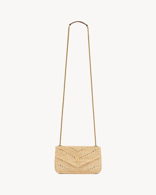 Saint Laurent White Lou Mini Shoulder Bag
