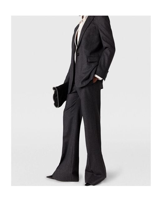 Stella McCartney Black Single-Breasted Tailored Blazer