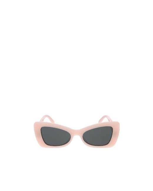 Céline White Colored Lens Cat's Eye Frame Sunglasses