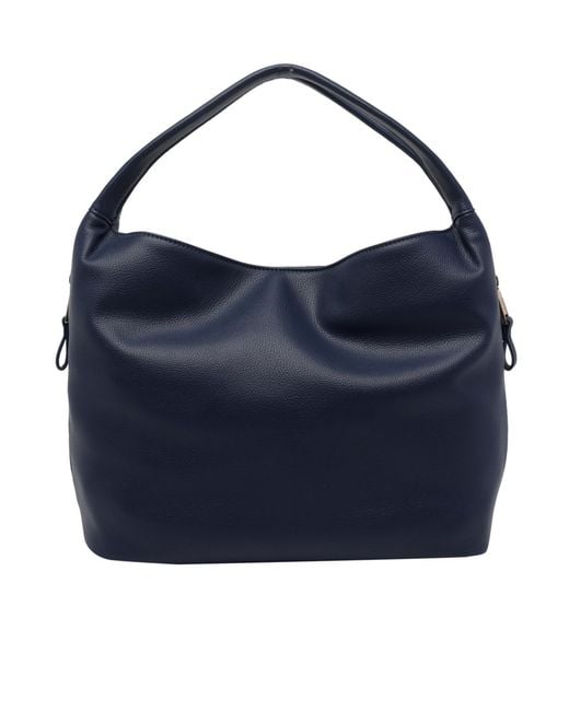 Liu Jo Blue Logo-Lettering Tote Bag