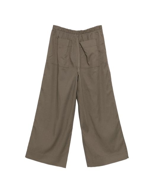 Soeur Gray Wide-Leg Trousers