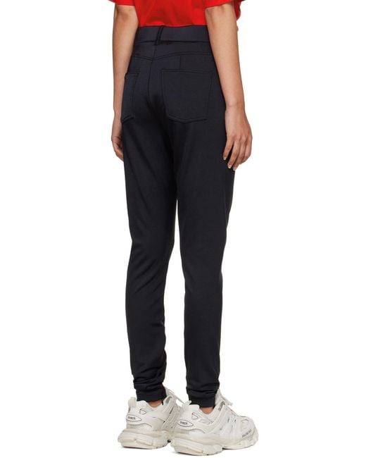 Balenciaga Black High-Waisted Stretch Leggings